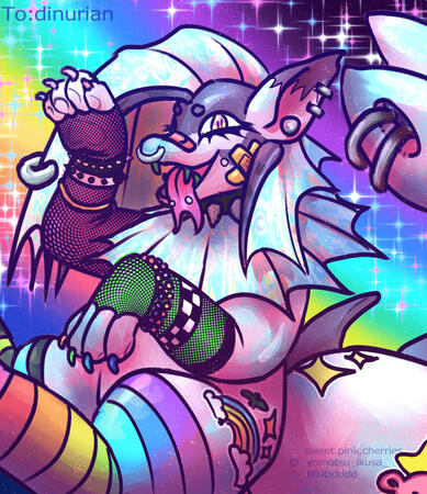 ArtFight 2022, Plureon. Half body, full render. Simple background.