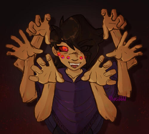 Kiru. Half body full render, simple bg.